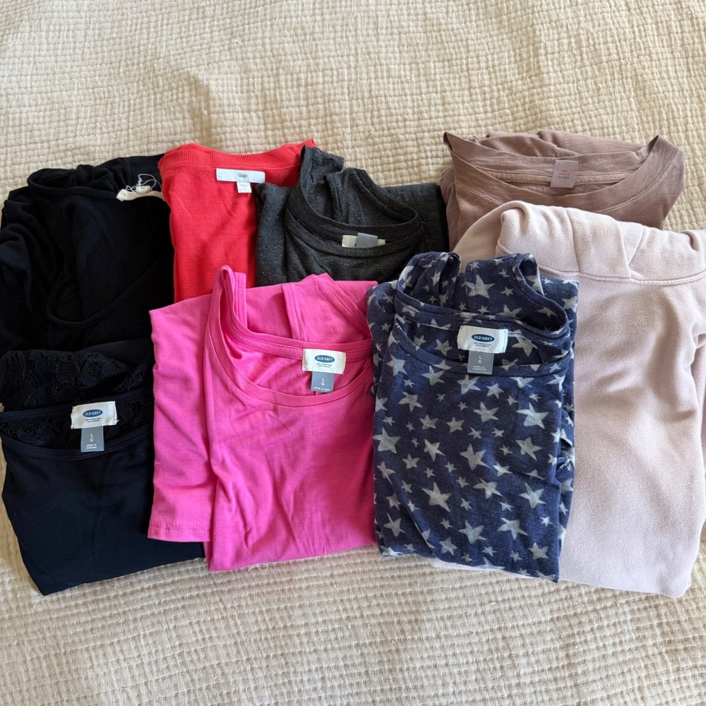 Old Navy Lot of 8 Mixed Lot Womens Large Dress Tank Tops Cardigan Casual Classic